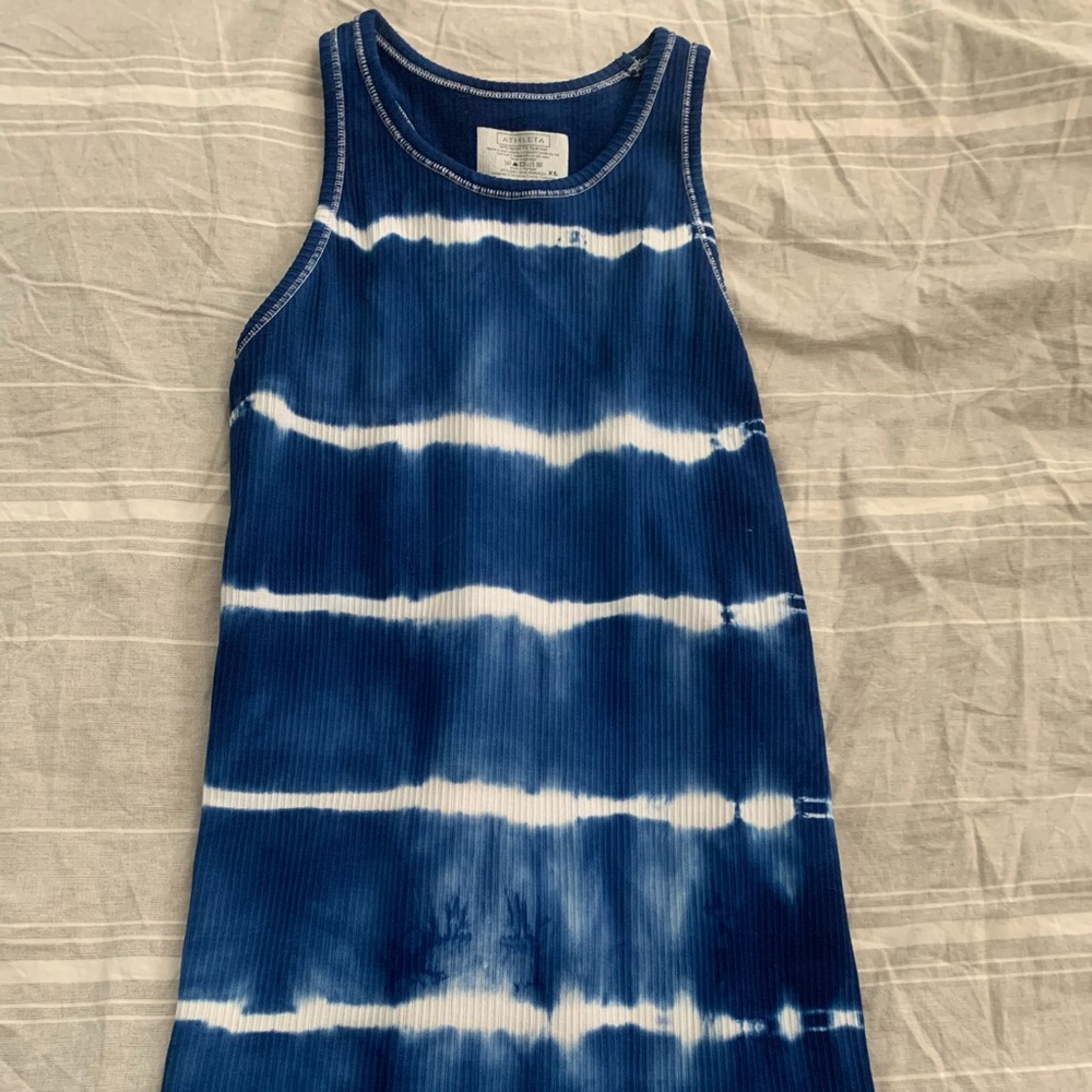 Athleta Ribbed Tye-Dye Tank